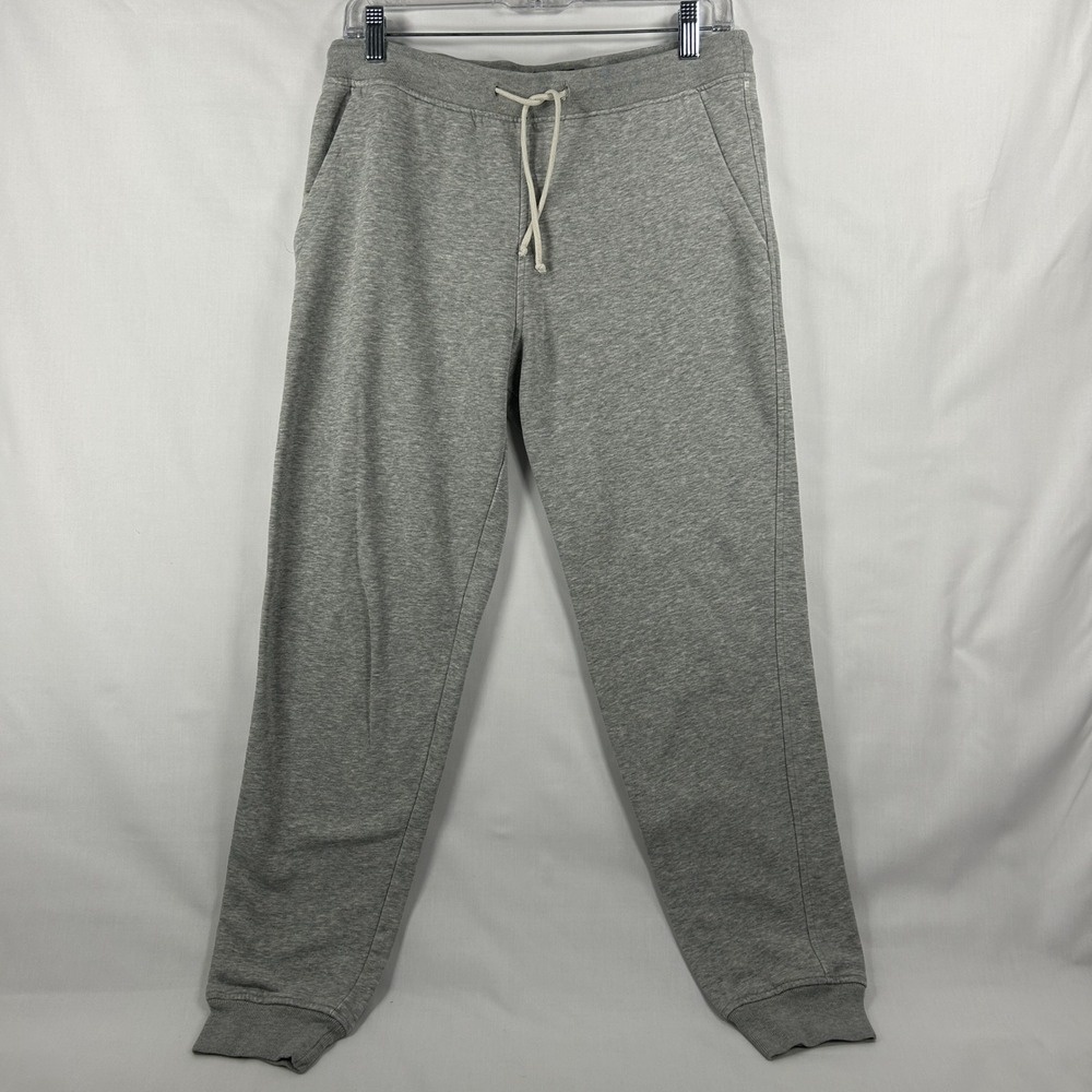 J.Crew Authentic Fleece Grey Jogger Sweatpants – Casual Athletic Lounge Pants M